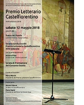 Locandina ufficiale Premio Letterario Castelfiorentino 2018